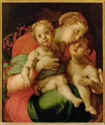 Madonna, Jesuskind und junger Heiliger Johannes der Täufer