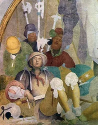 Die Auferstehung, Lünette aus dem Freskenzyklus der Passion, 1523-26