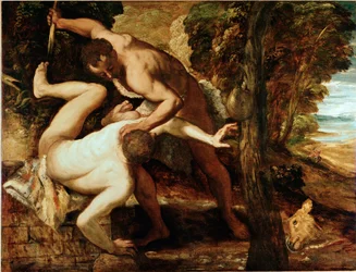 Kain tötet Abel, 1550-1553. 149 x 196 cm. Galleria dell
