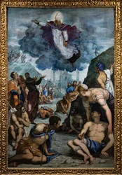 Der heilige Augustinus heilt den Lahmen