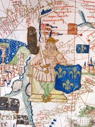 Renaissance-Karte von Europa, nach Jacopo Russo, 1528