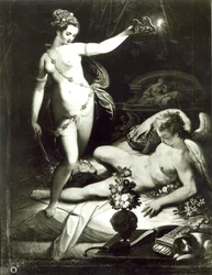 Psyche überrascht Amor
