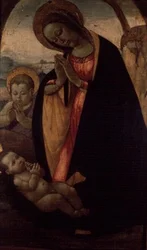 Madonna mit Kind und dem kleinen Johannes dem Täufer
