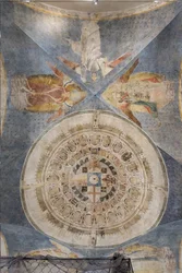 Gewölbe mit dem kreisförmigen Bild von Florenz als das neue himmlische Jerusalem