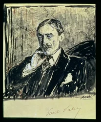 Porträt des französischen Schriftstellers Paul Ambroise Valery (1871-1945)