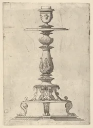 Entwurf für einen Kerzenhalter, 1548-49
