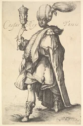 Caspar, nach einer Serie der drei Weisen von Jacques Bellange