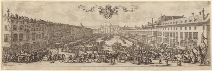 Ansicht der Rue Neuve in Nancy