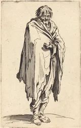 Bettler mit nacktem Kopf und Füßen, ca. 1622