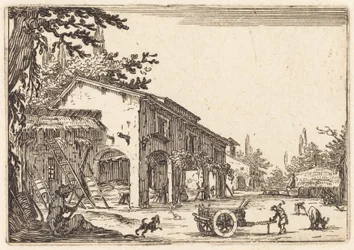 Hof eines Bauernhofs
