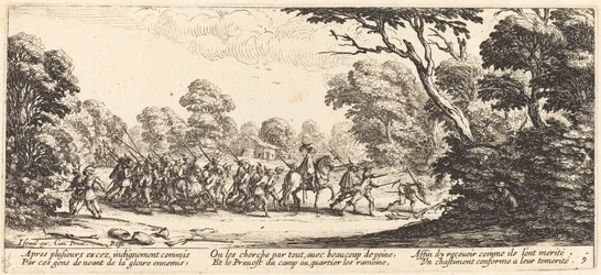 Entdeckung der kriminellen Soldaten, ca. 1633