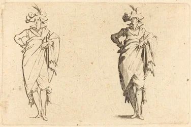 Herr von vorne gesehen mit Hand an der Hüfte, ca. 1622