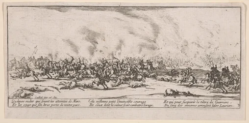 Die Schlacht, Illustration aus Les Grandes misères de la guerre