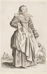 Dame mit breitem Kragen, aus der Serie „Der Adel von Lothringen“
