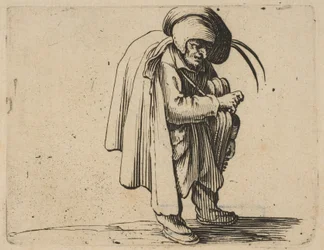 Der Drehleierspieler, aus Varie Figure Gobbi, suite appelée aus...
