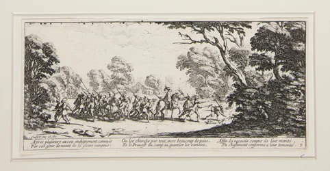 Les grandes miseres de la guerre: Nr. 9 - Entdeckung der Übeltäter