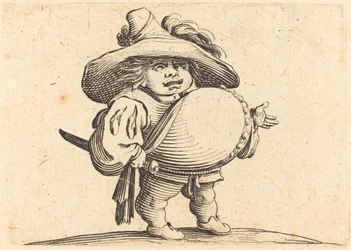 Mann mit dickem Bauch
