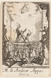 Martyrium des Heiligen Andreas, Platte drei aus Die Martyrien der Apostel