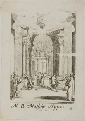 Martyrium des heiligen Matthias, Platte elf aus Die Martyrien der Apostel