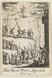Martyrium des Heiligen Petrus, Tafel eins aus Die Martyrien der Apostel