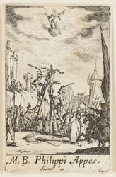 Martyrium des Heiligen Philippe, Platte acht aus Die Martyrien der Apostel