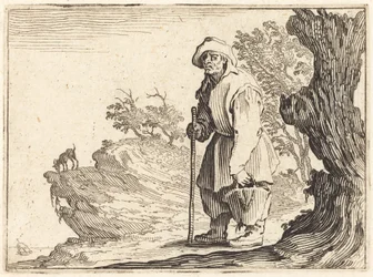 Bauer mit Sack