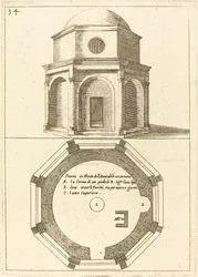 Plan und Aufriss der Kirche der Himmelfahrt