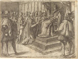 Empfang des Gesandten von Polen (recto)