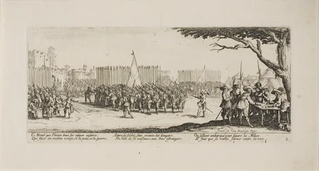 Rekrutierung von Truppen, Platte zwei aus Die Elendigkeiten des Krieges
