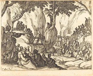 Johannes predigt in der Wüste