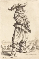 Soldat mit Federhut, ca. 1620-1623