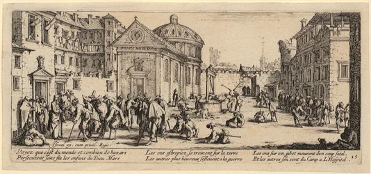 Spital, Blatt 15 der Folge "Die Grauen des Krieges"