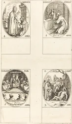 St. Ambrosius; St. Vinzenz Ferrer; St. Cölestin; St. Lazarus