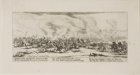 Die Schlacht, Platte drei aus Die Leiden des Krieges