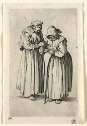 Die Bettler: Zwei Bettlerfrauen, ca. 1623