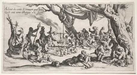 Die Bohemiens: Der Rastplatz: Das Fest der Bohemiens, um 1621-1625
