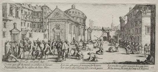 Die großen Leiden des Krieges: Das Krankenhaus, 1633