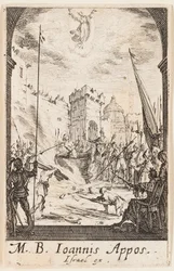 Das Martyrium des Heiligen Johannes des Evangelisten, Tafel fünf aus Die Martyrien der Apostel