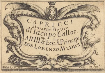 Titelseite für "Die Capricci"