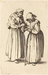 Zwei Bettlerinnen