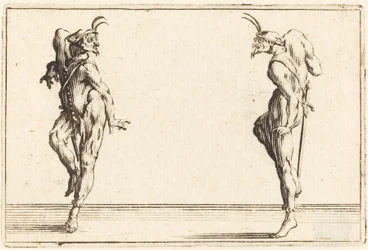 Zwei Pantalons tanzen