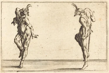 Zwei Pantalons tanzen