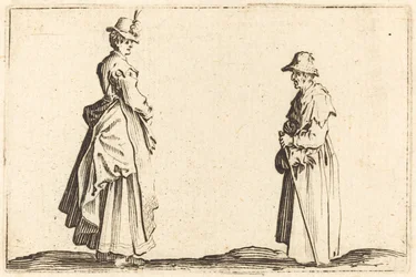 Zwei Frauen im Profil