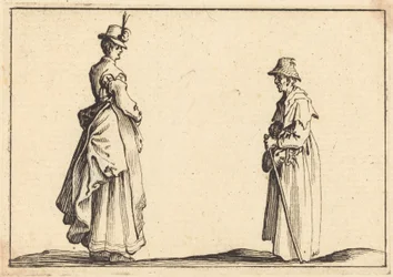 Zwei Frauen im Profil