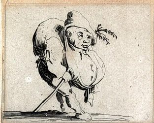 Verschiedene Gobbi-Figuren (Gravur)