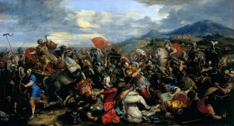 Die Schlacht von Gaugamela im Jahr 331 v. Chr.