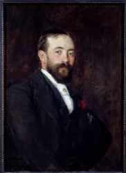 Porträt des spanischen Malers Don Rafael de Ochoa y Madrazo (1858)