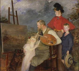Der Maler Thaulow und seine Kinder, oder Die Familie Thaulow, 1895