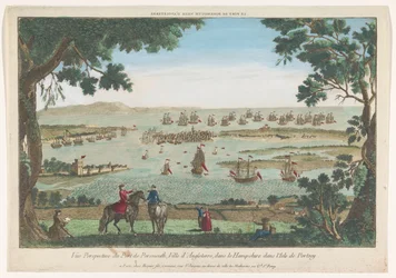 Blick auf den Hafen von Portsmouth