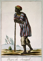 Schwarzer Mann aus Senegal, aus der Encyclopédie des Voyages